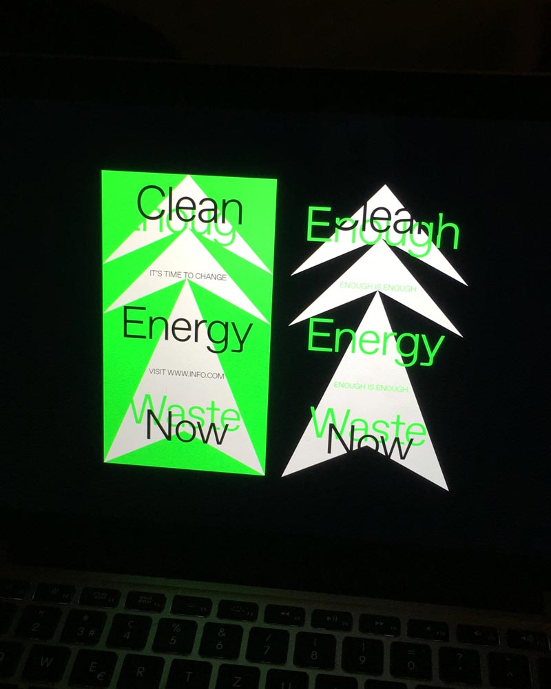Clean Energy Now (Frame), Draft